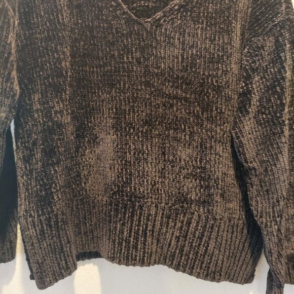 Soft Black Chenille Sweater Size S - Picture 6 of 8